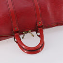 LOUIS VUITTON Epi Keepall 45 Boston Bag Red M42977 LV Auth 145436-7