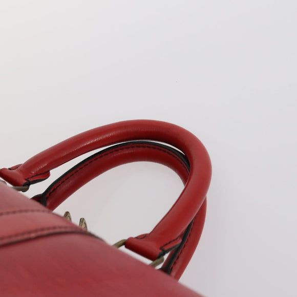 LOUIS VUITTON Epi Keepall 45 Boston Bag Red M42977 LV Auth 145436