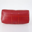 LOUIS VUITTON Epi Keepall 45 Boston Bag Red M42977 LV Auth 145436-5