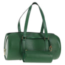 LOUIS VUITTON Epi Soufflot Hand Bag Green M52224 LV Auth 145438V-1