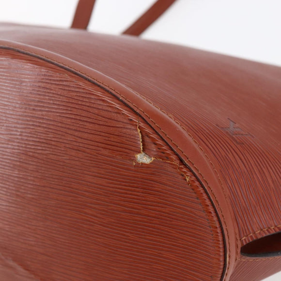 LOUIS VUITTON Epi Saint Jacques Shopping Shoulder Bag Brown M52263 Auth 145439