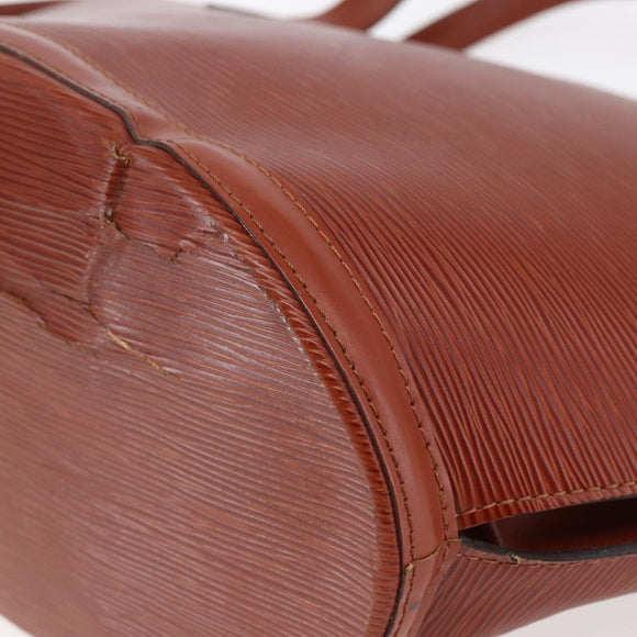 LOUIS VUITTON Epi Saint Jacques Shopping Shoulder Bag Brown M52263 Auth 145439