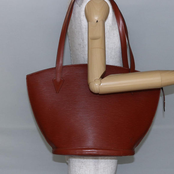 LOUIS VUITTON Epi Saint Jacques Shopping Shoulder Bag Brown M52263 Auth 145439