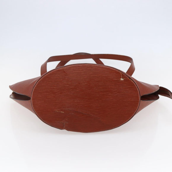 LOUIS VUITTON Epi Saint Jacques Shopping Shoulder Bag Brown M52263 Auth 145439