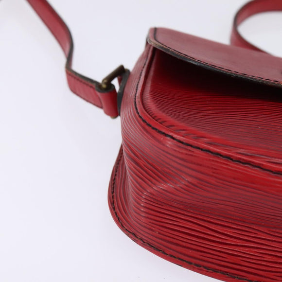 LOUIS VUITTON Epi Saint Cloud PM Shoulder Bag Red M52217 LV Auth 145441