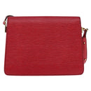LOUIS VUITTON Epi Free Run Shoulder Bag Red M52407 LV Auth 145442-3
