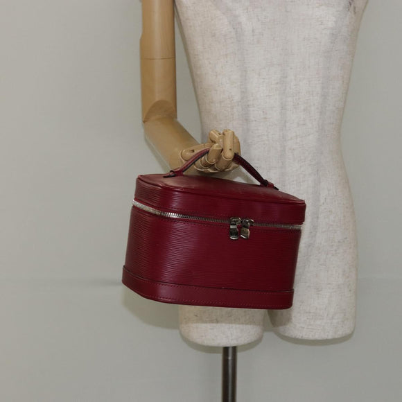 LOUIS VUITTON Epi Nice Mini Hand Bag Fuchsia M53686 LV Auth 145445