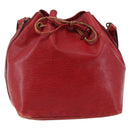 LOUIS VUITTON Epi Petit Noe Shoulder Bag Red M44107 LV Auth 145447-1