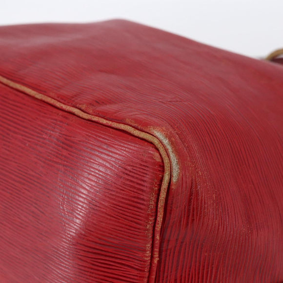 LOUIS VUITTON Epi Petit Noe Shoulder Bag Red M44107 LV Auth 145447