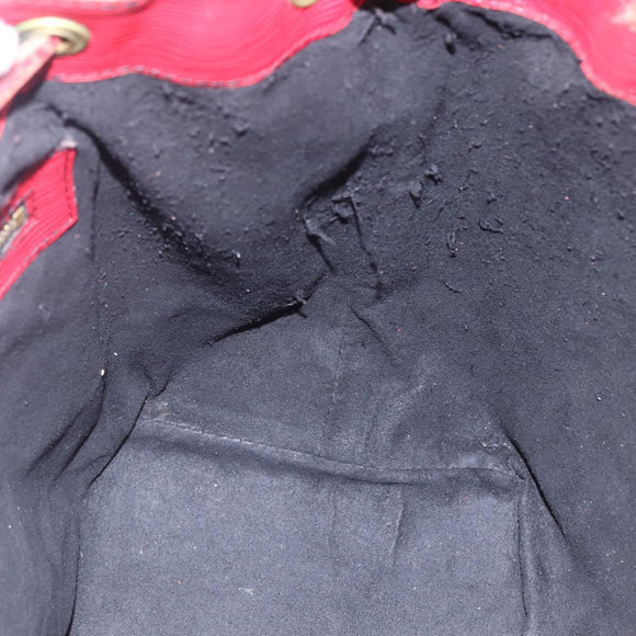 LOUIS VUITTON Epi Petit Noe Shoulder Bag Red M44107 LV Auth 145447