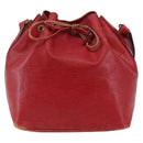 LOUIS VUITTON Epi Petit Noe Shoulder Bag Red M44107 LV Auth 145447-13