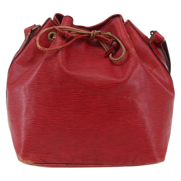 LOUIS VUITTON Epi Petit Noe Shoulder Bag Red M44107 LV Auth 145447