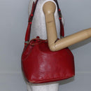 LOUIS VUITTON Epi Petit Noe Shoulder Bag Red M44107 LV Auth 145447-22