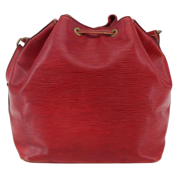 LOUIS VUITTON Epi Petit Noe Shoulder Bag Red M44107 LV Auth 145447