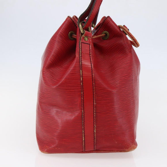 LOUIS VUITTON Epi Petit Noe Shoulder Bag Red M44107 LV Auth 145447