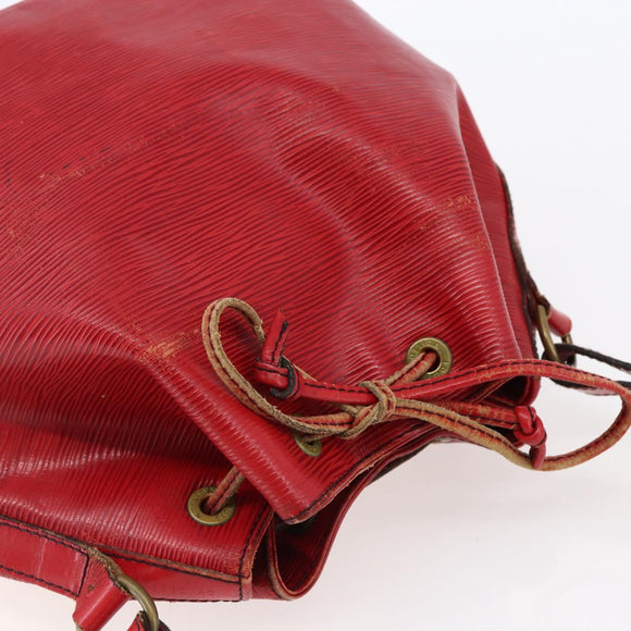 LOUIS VUITTON Epi Petit Noe Shoulder Bag Red M44107 LV Auth 145447