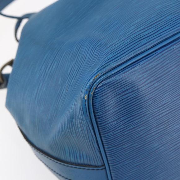 LOUIS VUITTON Epi Petit Noe Shoulder Bag Blue M44105 LV Auth 145448
