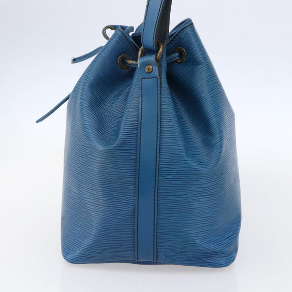 LOUIS VUITTON Epi Petit Noe Shoulder Bag Blue M44105 LV Auth 145448