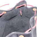LOUIS VUITTON Epi Noe Shoulder Bag Bicolor Black Red M44017 LV Auth 145455-18