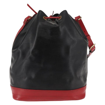 LOUIS VUITTON Epi Noe Shoulder Bag Bicolor Black Red M44017 LV Auth 145455 - 0