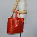 LOUIS VUITTON Epi Plage Lagoon Bay Hand Bag Orange M92264 LV Auth 145456-23