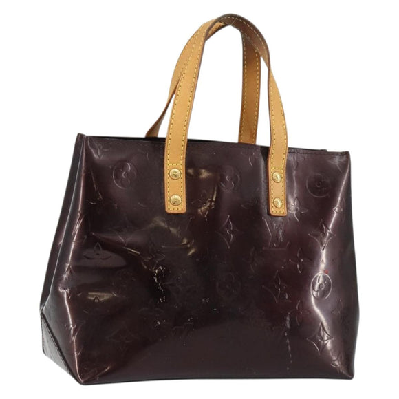 LOUIS VUITTON Monogram Vernis Reade PM Handtas Amarante M91993 LV Auth 145457