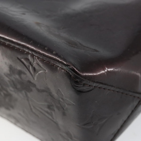 LOUIS VUITTON Monogram Vernis Reade PM Hand Bag Amarante M91993 LV Auth 145457