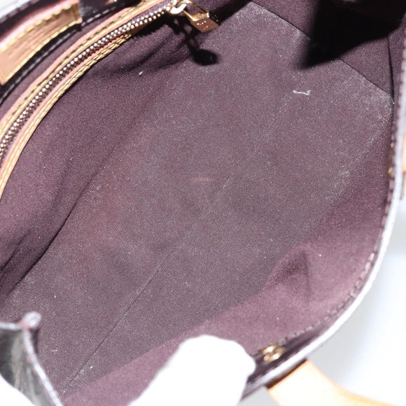 LOUIS VUITTON Monogram Vernis Reade PM Handtas Amarante M91993 LV Auth 145457