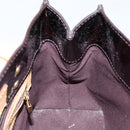 LOUIS VUITTON Monogram Vernis Reade PM Hand Bag Amarante M91993 LV Auth 145457-19