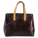 LOUIS VUITTON Monogram Vernis Reade PM Hand Bag Amarante M91993 LV Auth 145457-13