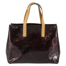 LOUIS VUITTON Monogram Vernis Reade PM Hand Bag Amarante M91993 LV Auth 145457-2