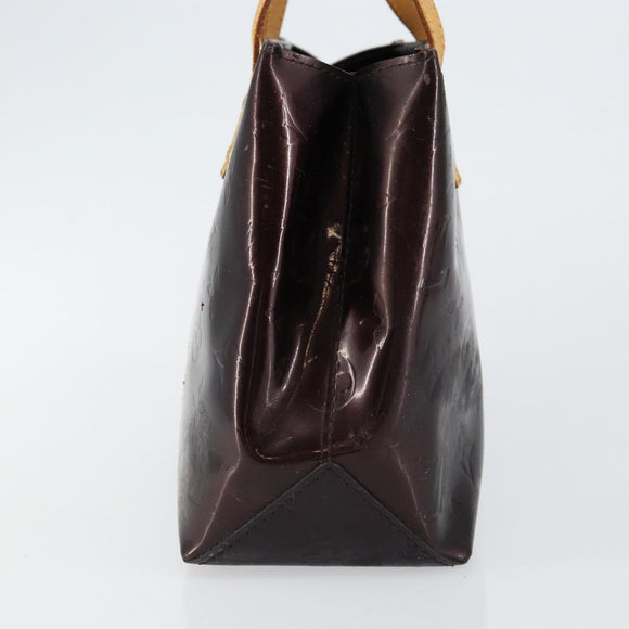 LOUIS VUITTON Monogram Vernis Reade PM Hand Bag Amarante M91993 LV Auth 145457