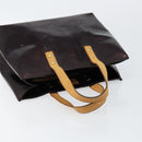 LOUIS VUITTON Monogram Vernis Reade PM Hand Bag Amarante M91993 LV Auth 145457-6
