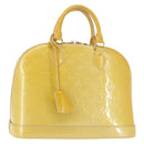 LOUIS VUITTON Monogram Vernis Alma PM Hand Bag Citrin M90101 LV Auth 145459-1