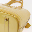 LOUIS VUITTON Monogram Vernis Alma PM Hand Bag Citrin M90101 LV Auth 145459-11