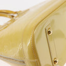LOUIS VUITTON Monogram Vernis Alma PM Hand Bag Citrin M90101 LV Auth 145459-12