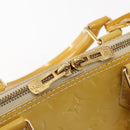 LOUIS VUITTON Monogram Vernis Alma PM Hand Bag Citrin M90101 LV Auth 145459-14