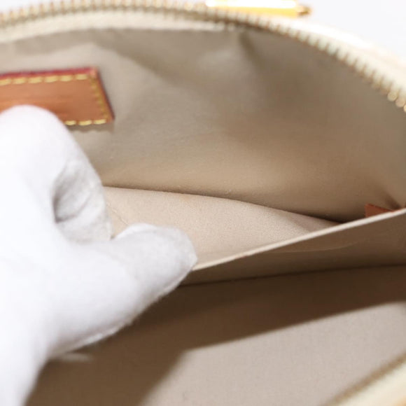 LOUIS VUITTON Monogram Vernis Alma PM Hand Bag Citrin M90101 LV Auth 145459