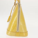 LOUIS VUITTON Monogram Vernis Alma PM Hand Bag Citrin M90101 LV Auth 145459-4