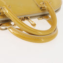 LOUIS VUITTON Monogram Vernis Alma PM Hand Bag Citrin M90101 LV Auth 145459-7