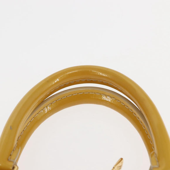 LOUIS VUITTON Monogram Vernis Alma PM Hand Bag Citrin M90101 LV Auth 145459