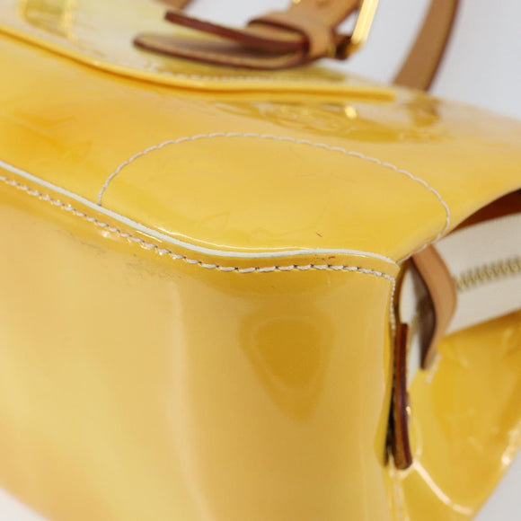 LOUIS VUITTON Monogram Vernis Rosewood Avenue Hand Bag Perle M93508 Auth 145460