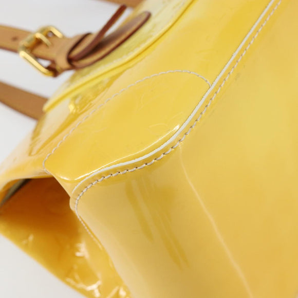 LOUIS VUITTON Monogram Vernis Rosewood Avenue Hand Bag Perle M93508 Auth 145460