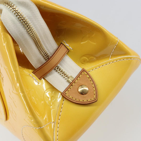 LOUIS VUITTON Monogram Vernis Rosewood Avenue Hand Bag Perle M93508 Auth 145460