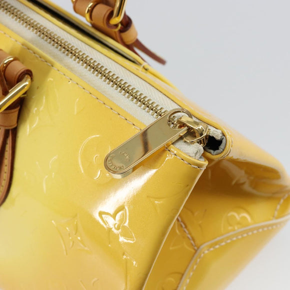 LOUIS VUITTON Monogram Vernis Rosewood Avenue Hand Bag Perle M93508 Auth 145460