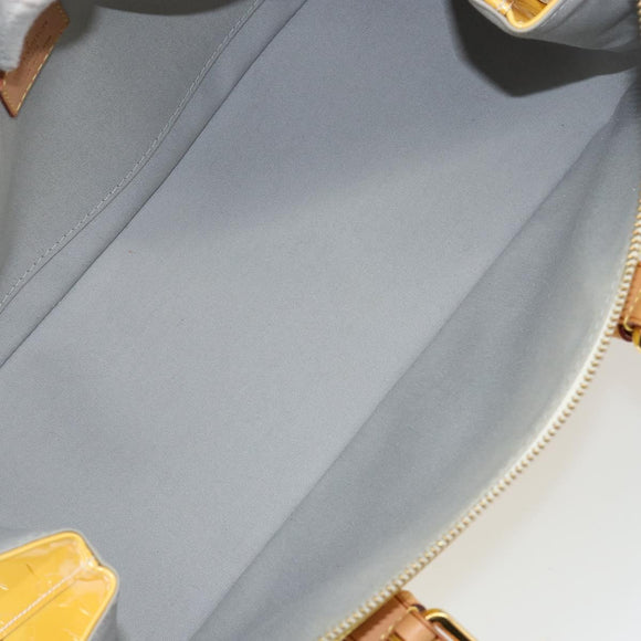 LOUIS VUITTON Monogram Vernis Rosewood Avenue Hand Bag Perle M93508 Auth 145460