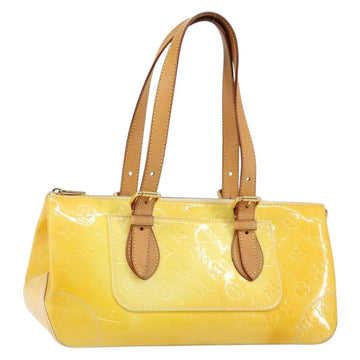 LOUIS VUITTON Monogram Vernis Rosewood Avenue Hand Bag Perle M93508 Auth 145460