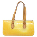 LOUIS VUITTON Monogram Vernis Rosewood Avenue Hand Bag Perle M93508 Auth 145460-2