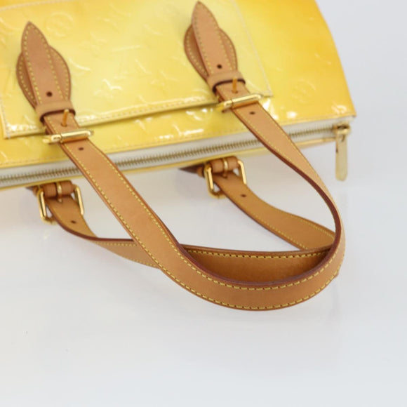 LOUIS VUITTON Monogram Vernis Rosewood Avenue Hand Bag Perle M93508 Auth 145460