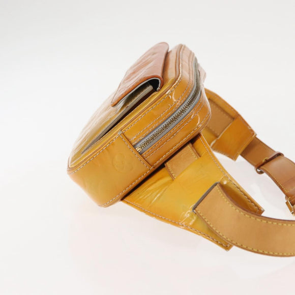 LOUIS VUITTON Monogram Vernis Fulton Waist bag Gris M91041 LV Auth 145461